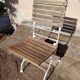 Old vintage wrought iron art nouveau garden furniture