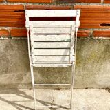 Chaise pliante bois et métal bar déco jardin terrasse et balcon