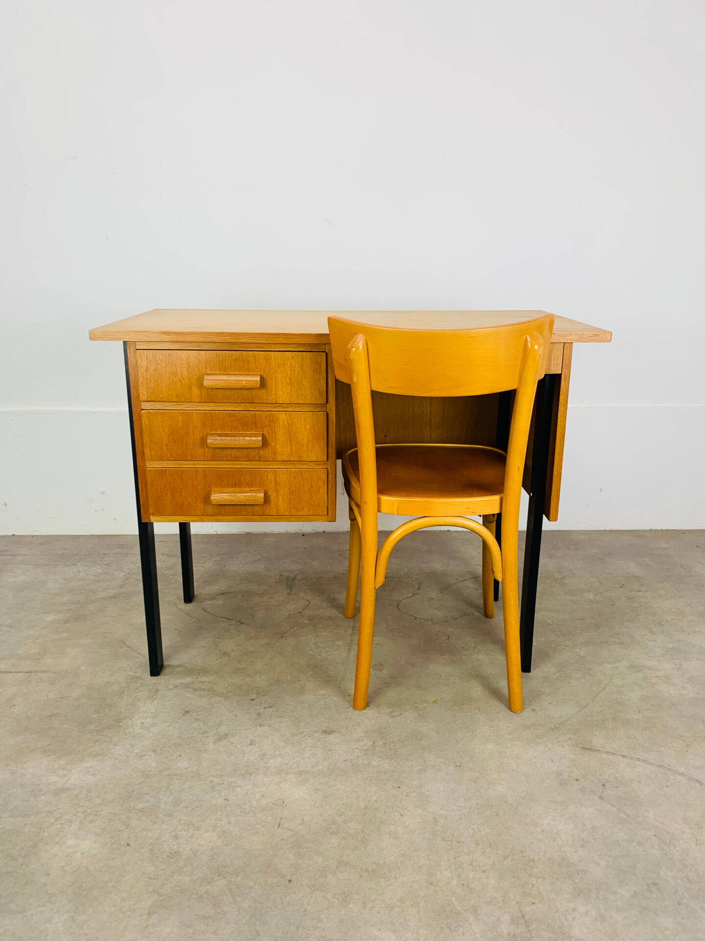 1960s vintage desk with chair