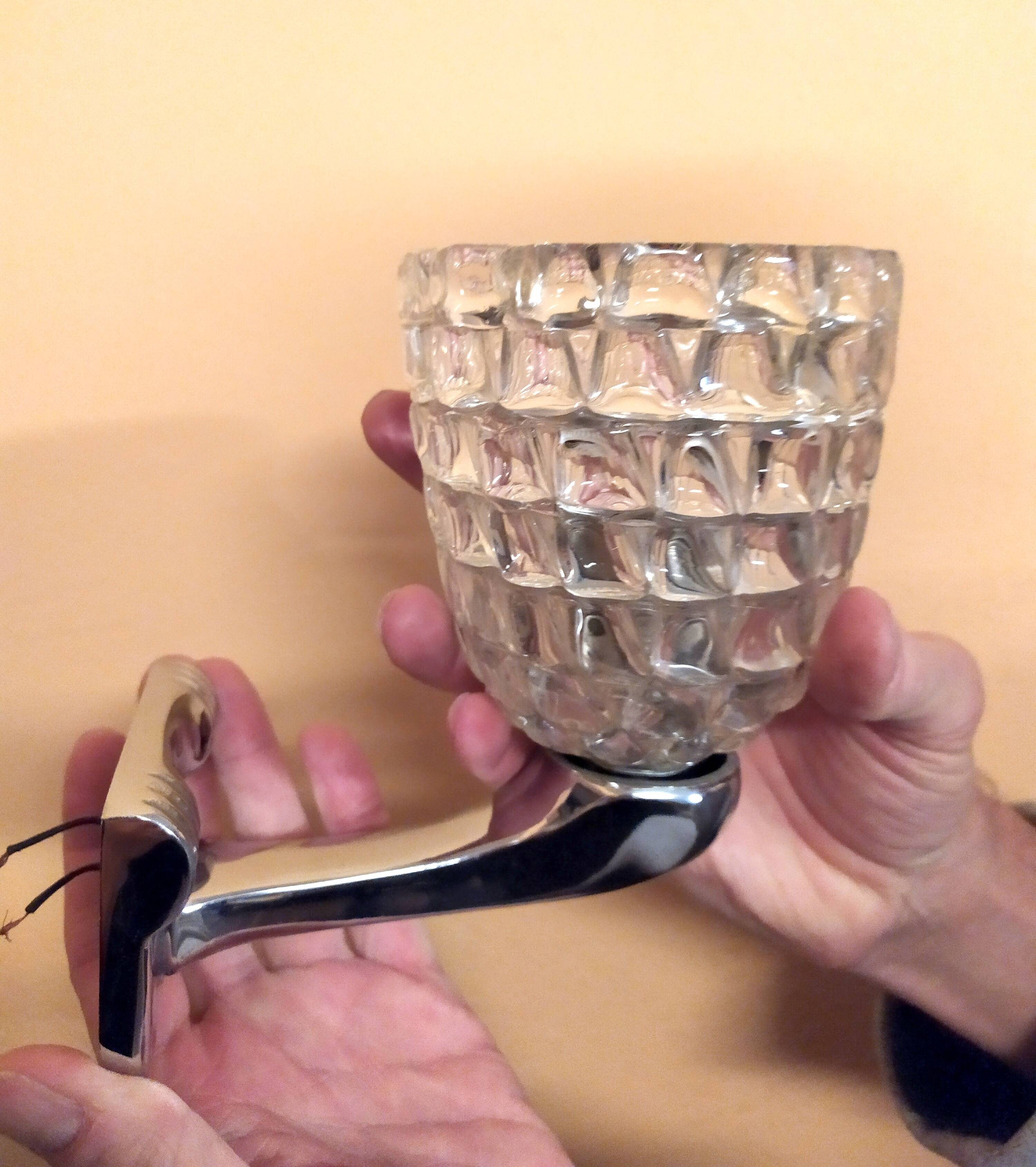 Wall light attributed to Ercole Barovier for Barovier & Toso, 1940s.