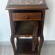 Table de chevet / d’appoint bois et marbre fin 19 e s