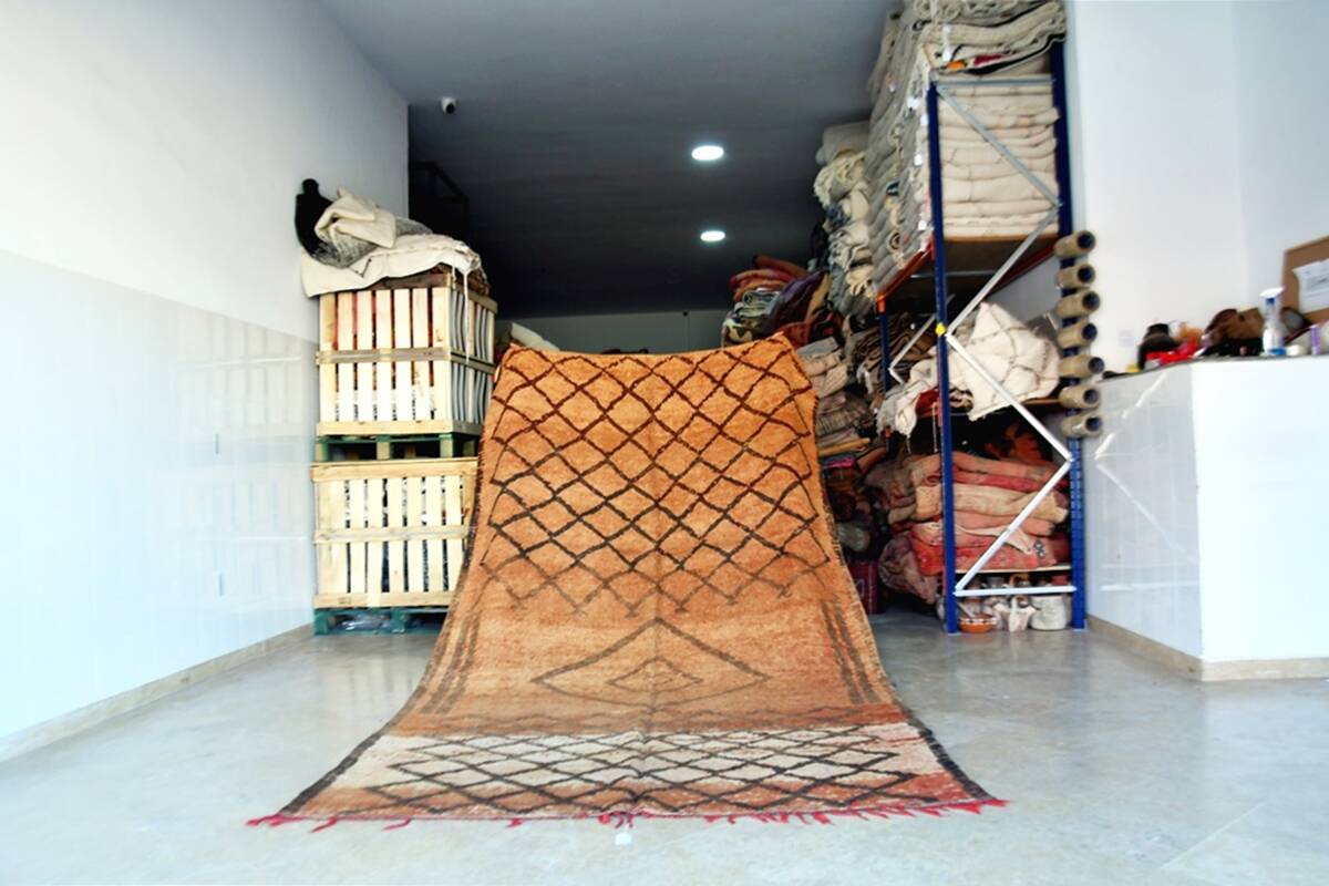 Vintage Beni Mguild Moroccan Berber rug