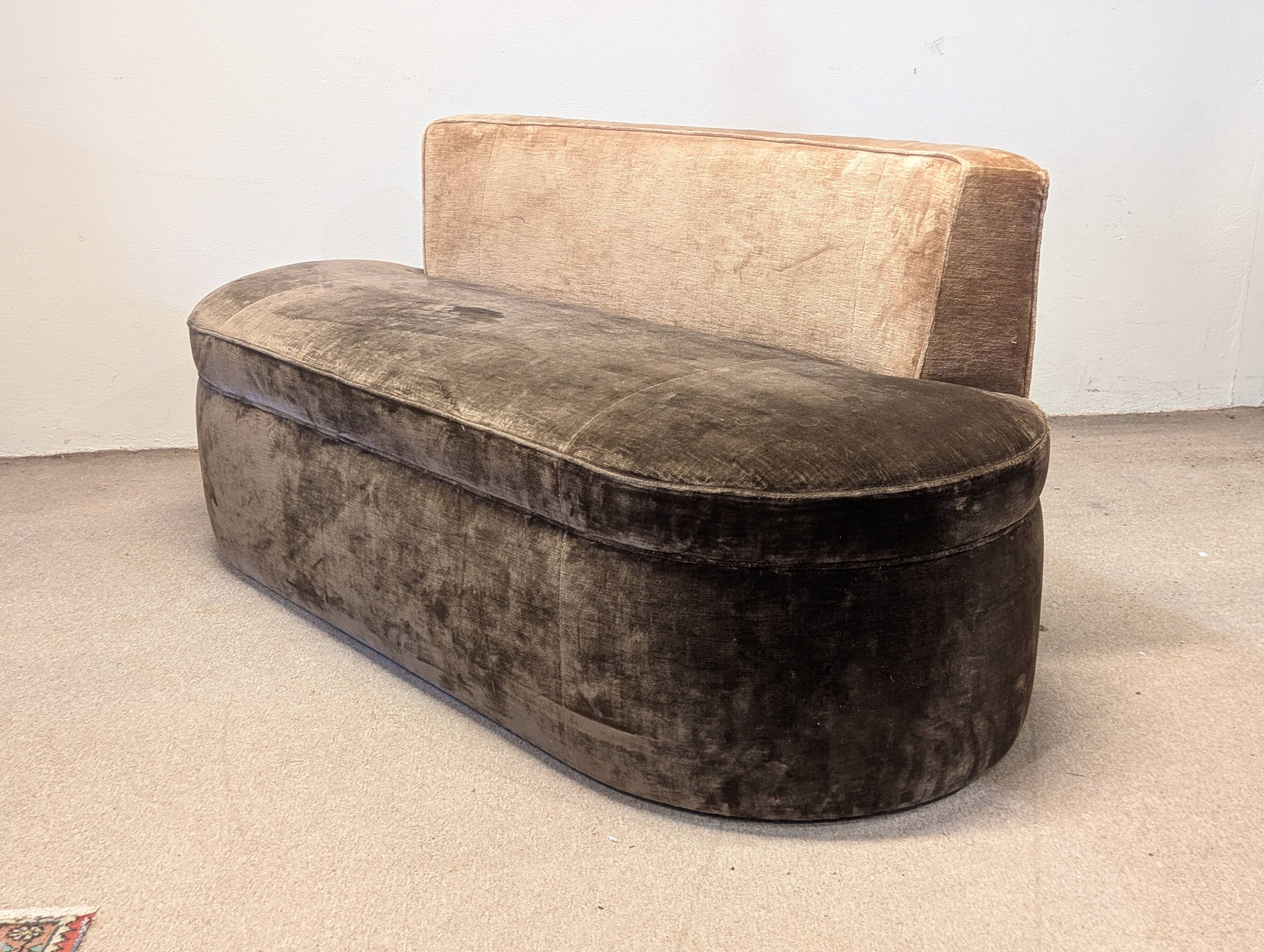 Velvet bench from Boucheron Paris.