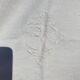 Monogrammed damask ivory tablecloth 160x145