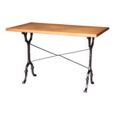 Table de bistrot vintage, estampillée LAFA Aurillac.