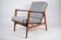 Fauteuil scandinave original Stefan, entièrement restauré, icône des années 1960, pied de poule