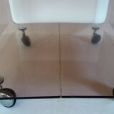 Michel Dumas 70's coffee table trolley on wheels