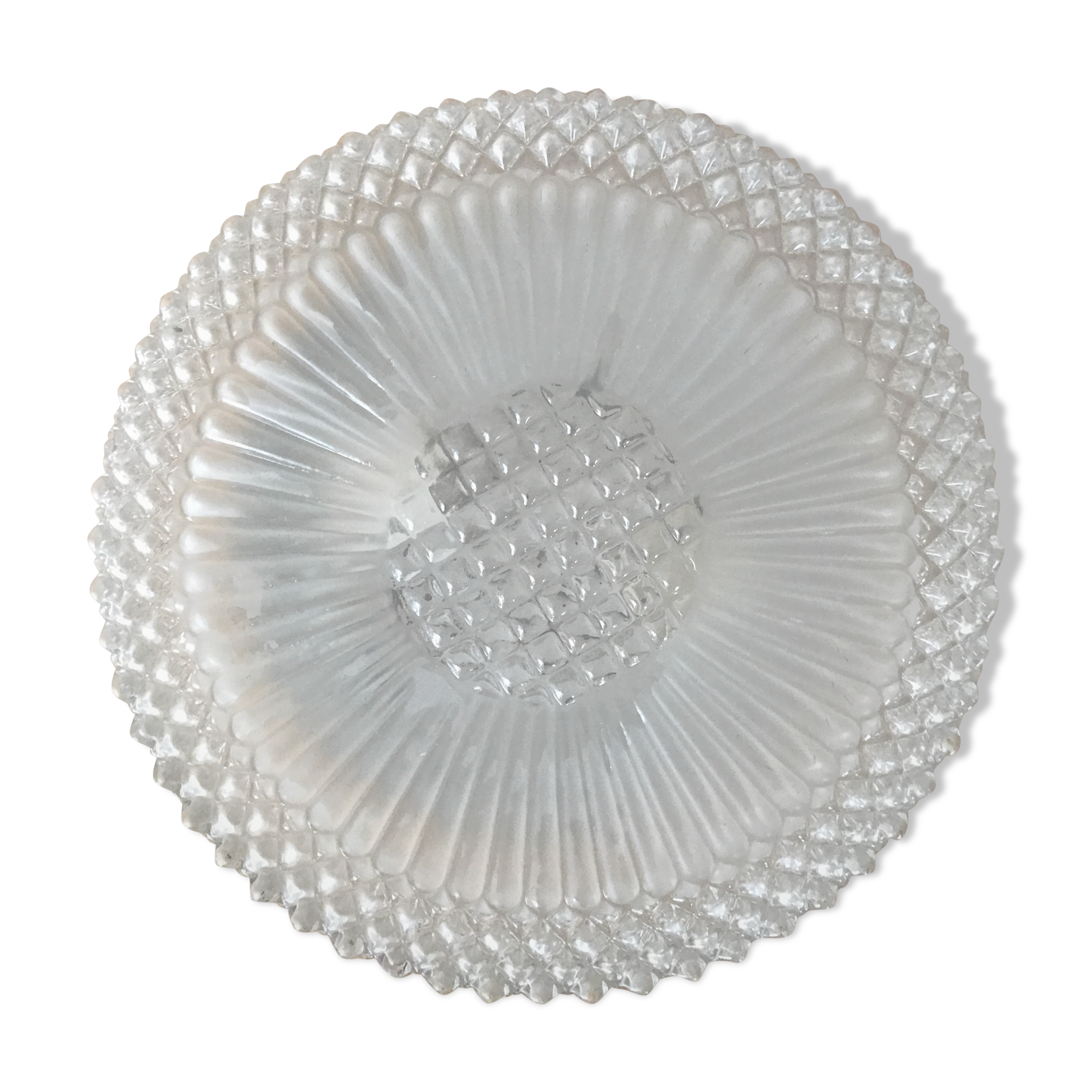 Plafonnier rond en verre grand format