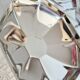 Stainless steel ice cream cups, hexagonal shape (ref2)