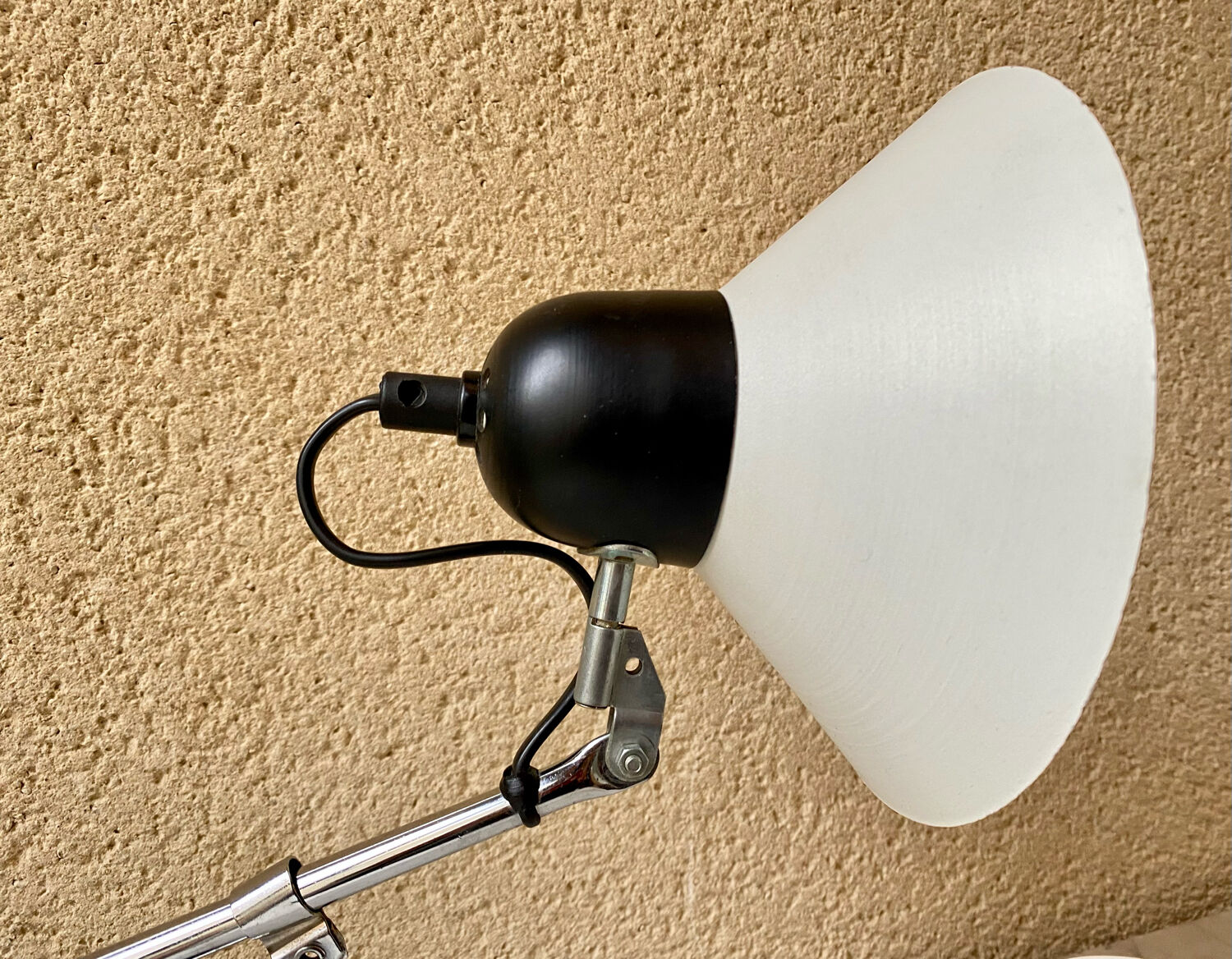 Aluminor articulated desk lamp France vintage 70s