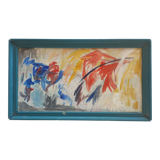 Peinture 1976  style expressionnisme abstrait