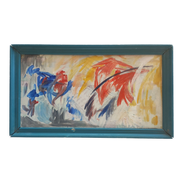 Peinture 1976  style expressionnisme abstrait