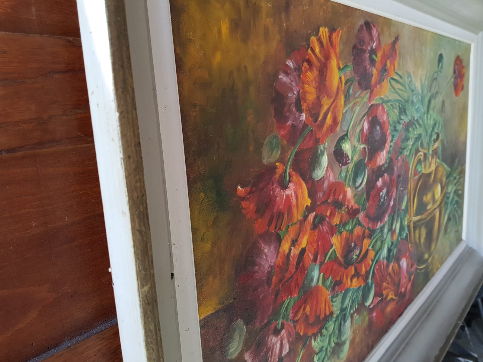 Old oil painting on canvas D. Perreau