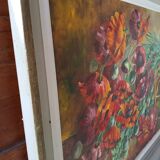 Ancien tableau huile Sur Toile D. Perreau