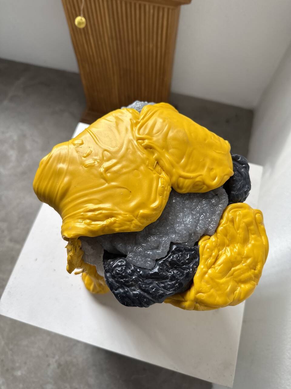 Resin fish sculpture