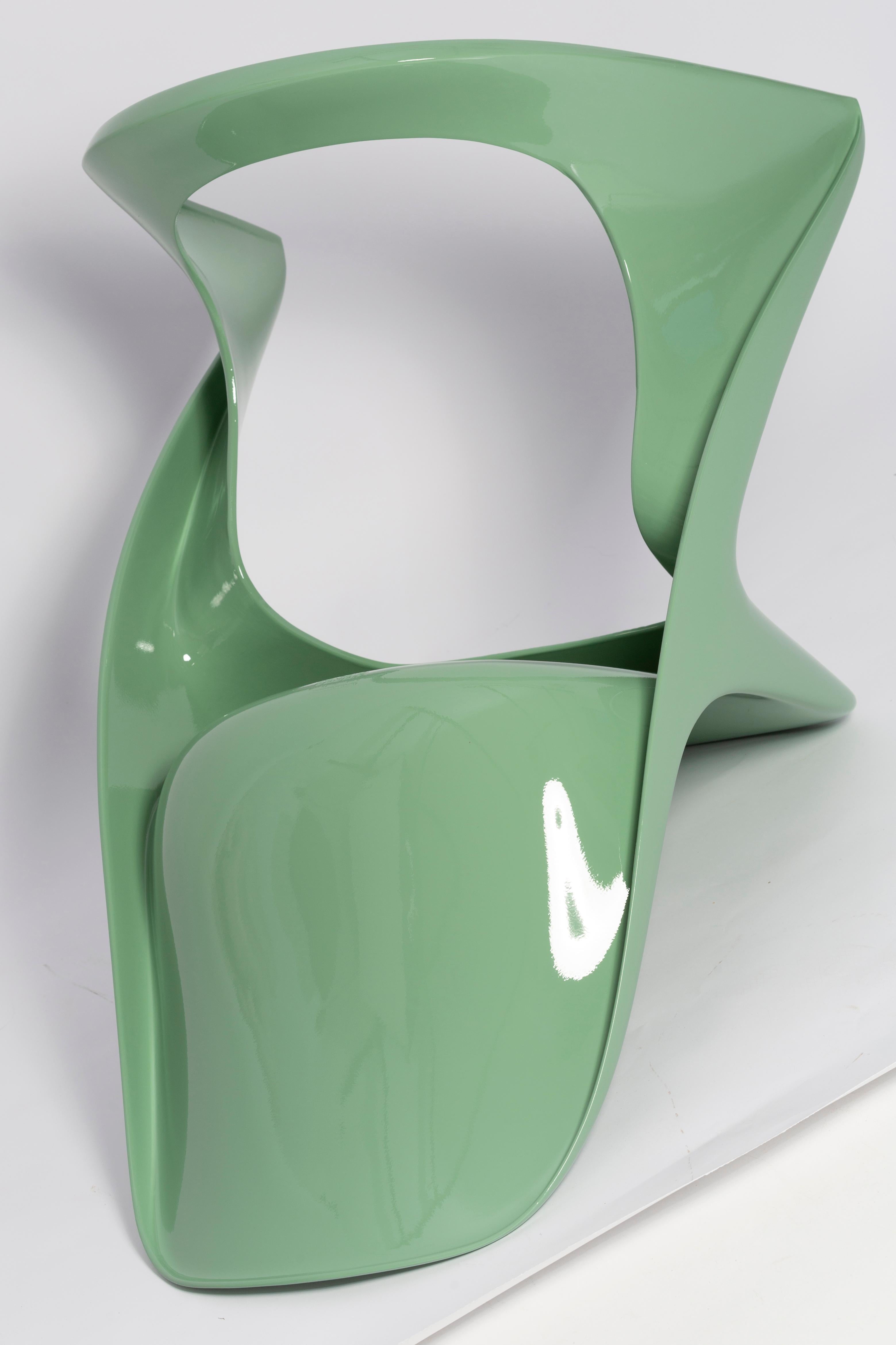 Mid-century Casalino chair in jade green, Alexander Begge, Casala, Germany 1970s.