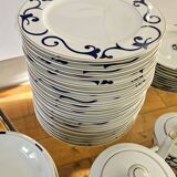 Limoges porcelain service Letang Remy, Odessa Pearl China collection.