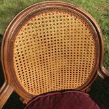 Pair of Louis XVI cannage style armchairs