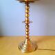 Turned brass lamp, 1960.