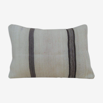 Coussin kilim blanc 35x50 cm