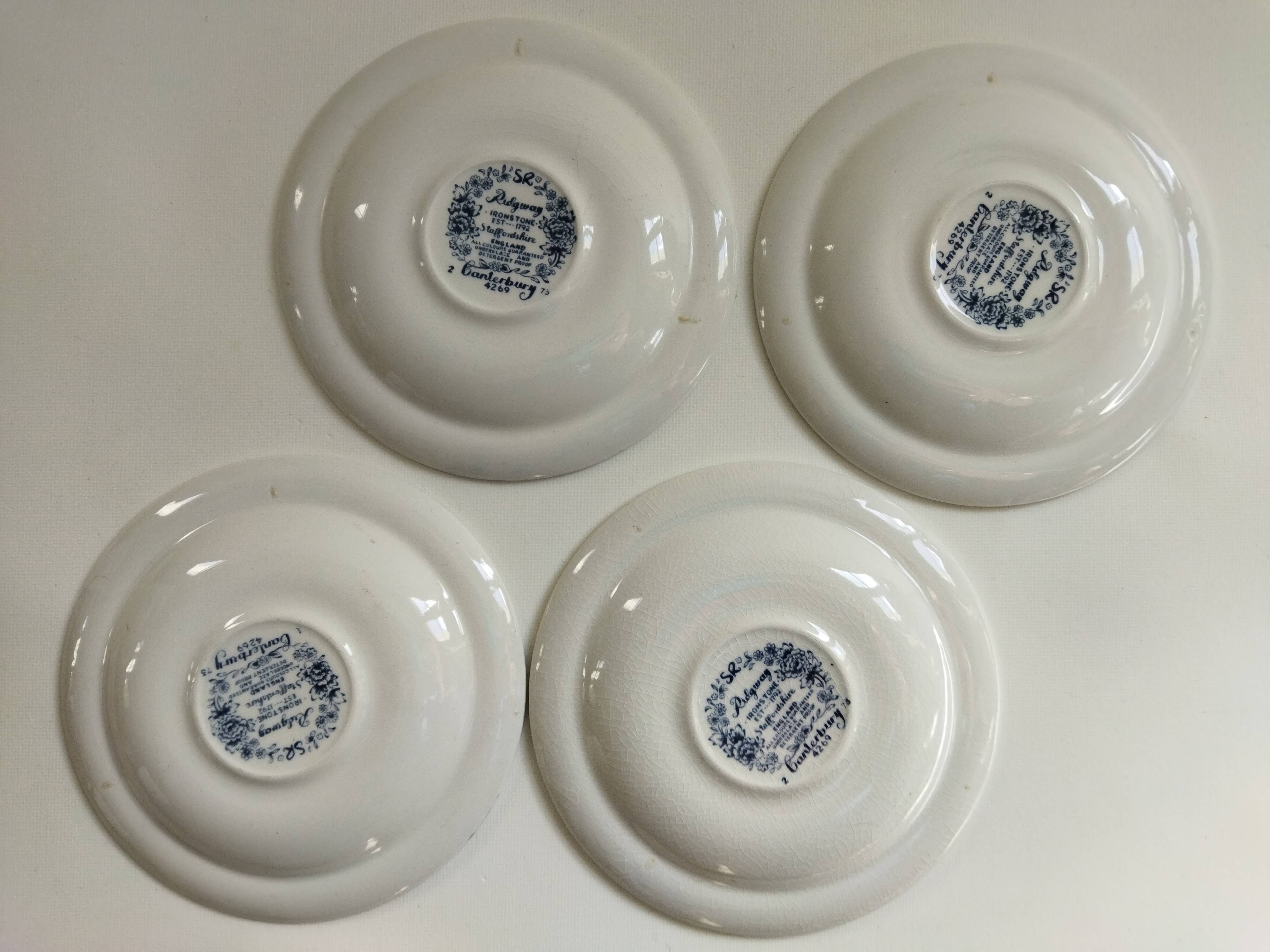 English coffee cups Ridgway Canterbury