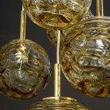 Grand cascading chandelier in Murano glass by Doria, Germany, 1970s.