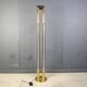 Vintage brass tube light floor lamp, 1980s