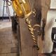Pair of wrought iron torches