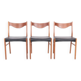 Teak and leather chairs by Arne Wahl Iversen for Glyngøre Stolefabrik, 1960
