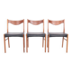 Teak and leather chairs by Arne Wahl Iversen for Glyngøre Stolefabrik, 1960