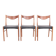 Teak and leather chairs by Arne Wahl Iversen for Glyngøre Stolefabrik, 1960