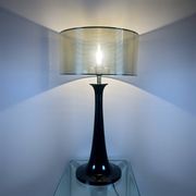 Grande lampe pied tulipe design années 80