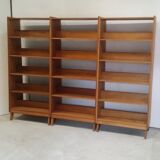 Vintage wooden modular bookcase