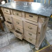 Counter with marble top from the 20th century.