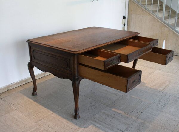 Double bureau de direction, style Louis XV