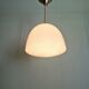 Bauhaus suspension in chrome metal and white opaline, 1930