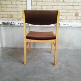 Vintage Scandinavian chairs 1970 velvet
