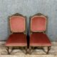 Importante paire de chaises de style Renaissance en bois sculpté