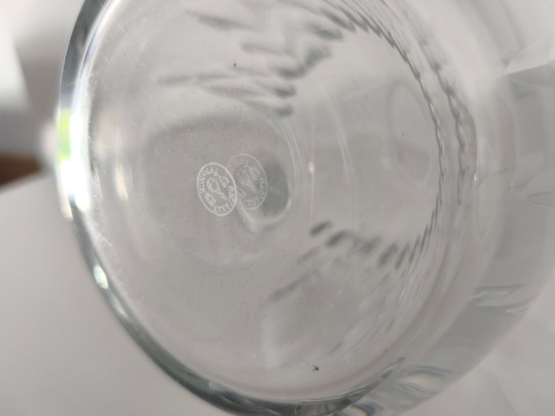 Broc pitcher in Baccarat crystal Carcassonne