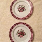 6 earthenware dessert plates