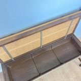 Provençal bench with backrest and integrated storage, 1960