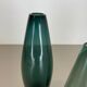 Set of three turmalin vases wilhelm wagenfeld wmf attributed, germany 1960s
