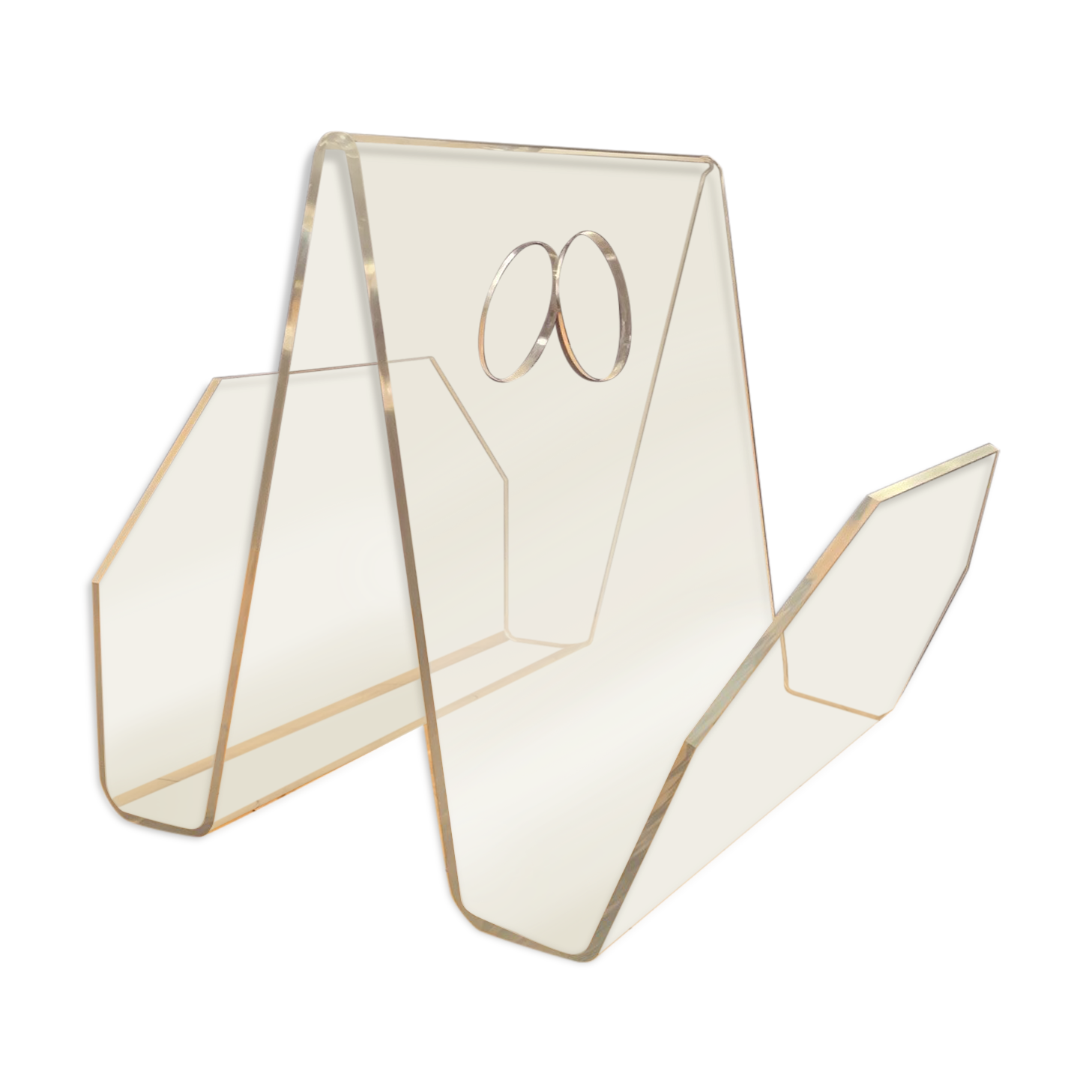 Lucite newspaper magazine, 1970s