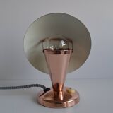 Bauhaus copper table lamp, Czechoslovakia, 1930s.