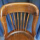 American chair in walnut and cast iron