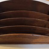 Range courrier porte documents vintage bois 1950
