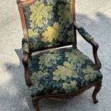Regency armchair with plant tapestry