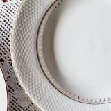 Set of 8 mismatched deep plates L'Amandinoise