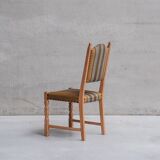 Danish Mid-Century Oak Upholstered Dining Chairs (6)