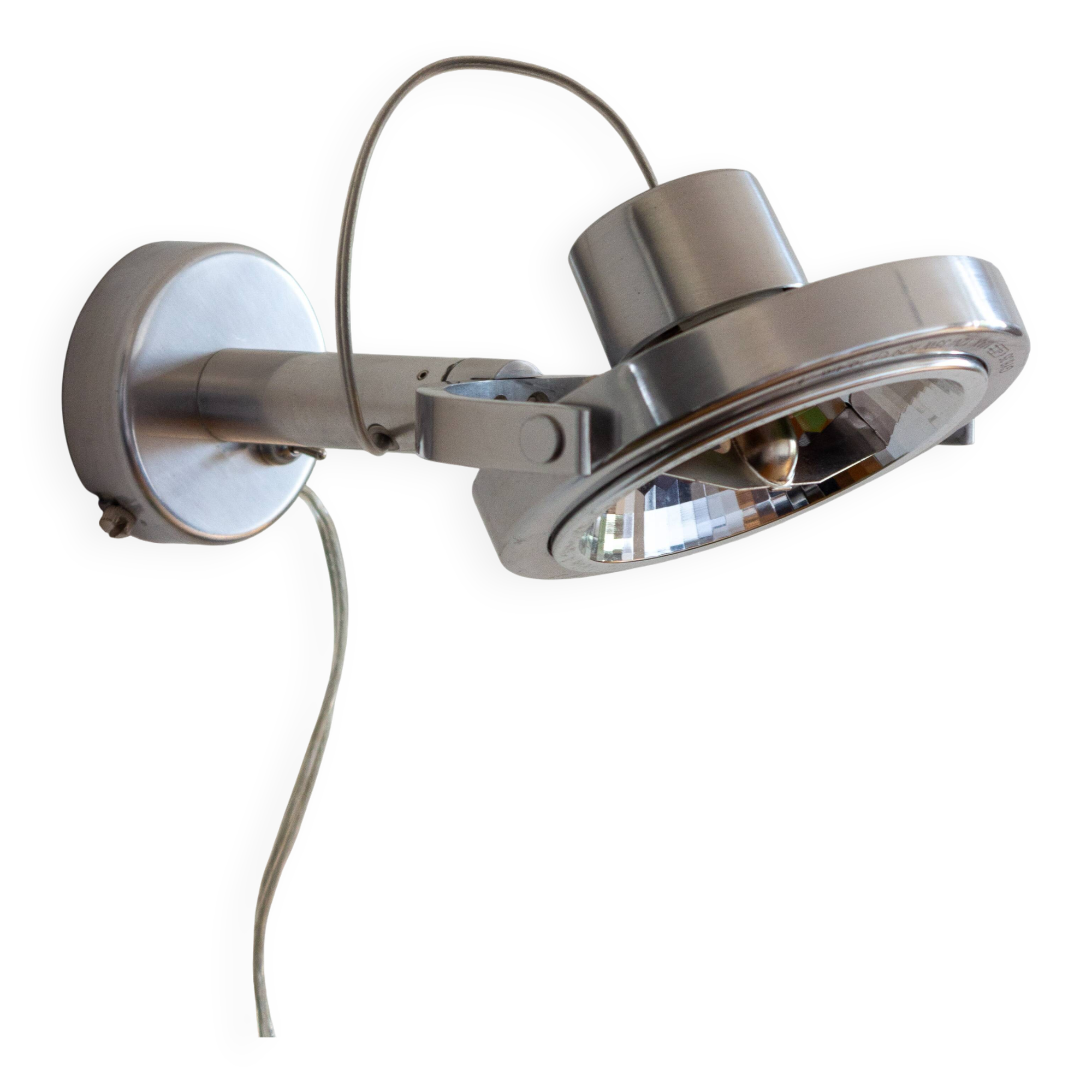 Brushed steel halogen wall lamp type V0207 ‘KLIMAT’, Ikea, 1990s